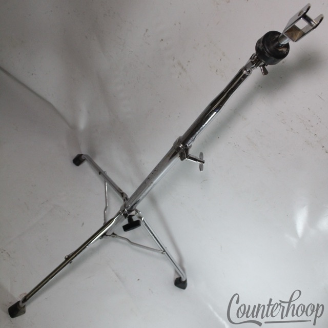Ludwig 70s Double-Tom Drum Clip Mount Hercules Tube-Leg Tripod Blue/Olive Chrome — main photograph
