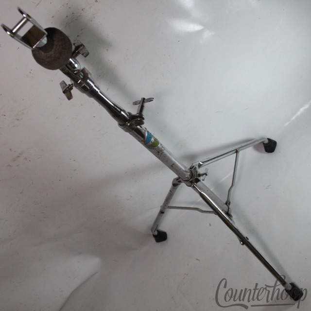 Ludwig 70s Double-Tom Drum Clip Mount Tube-Leg Tripod Blue/Olive Hercules Chrome — main photograph