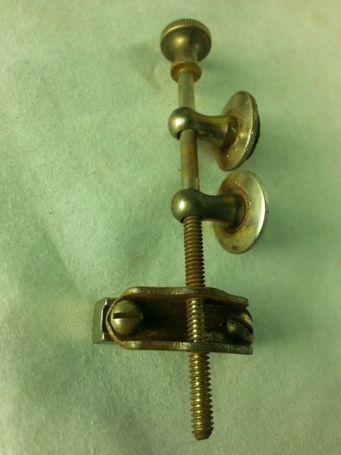 Leedy Ludwig Snare Drum Strainer Tensioner Nickel 2-Eyelets Vintage 20s Marching — main photograph