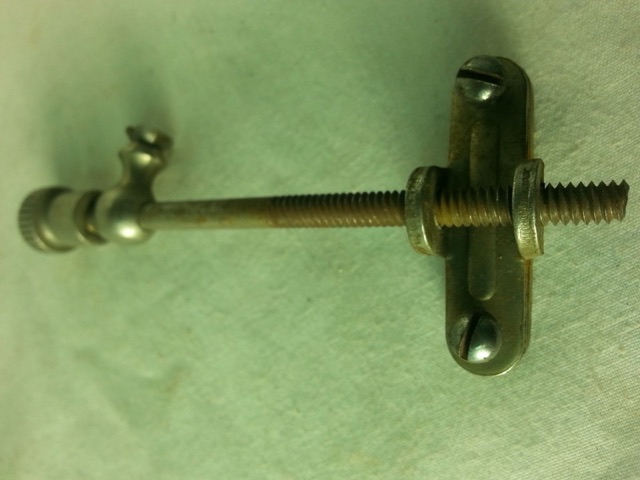 Leedy Ludwig Snare Drum Strainer Tensioner Rim/Hoop-Mount Nickel Vintage USA* — main photograph