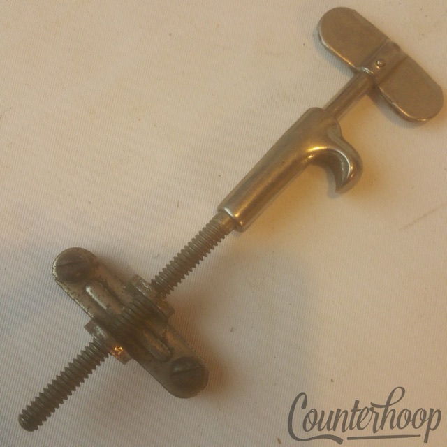 Leedy Ludwig Snare Drum Strainer Tensioner Wood Hoop Claw-Mount Nickel USA 20s* — main photograph