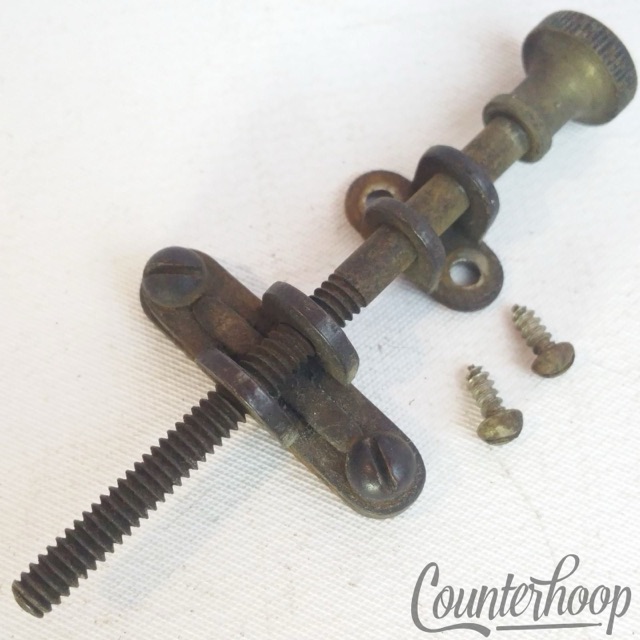 Leedy Ludwig Snare Drum Strainer Tensioner Rim/Hoop-Mount Nickel Vintage 10s-20s — main photograph