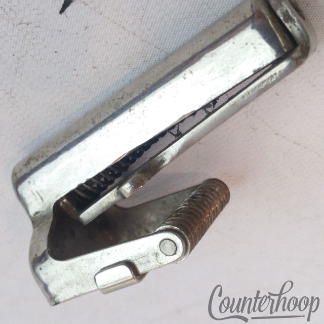 Leedy Hoop-Mount Strainer Butt Plate Vintage1900s Nickel Snare Drum Indianapolis — main photograph
