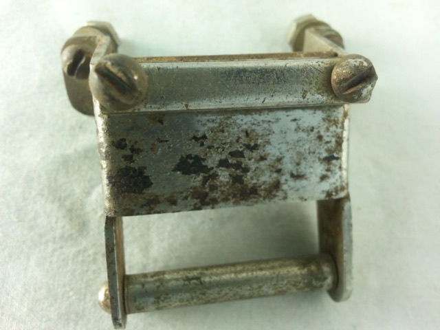 Leedy Snare Drum Butt Plate Broadway Extension Gate Bar Nickel Vintage 40s-50s* — main photograph
