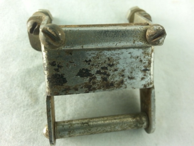Leedy Snare Drum Butt Plate Broadway Extension Gate Bar Nickel Vintage 40s-50s* — main photograph