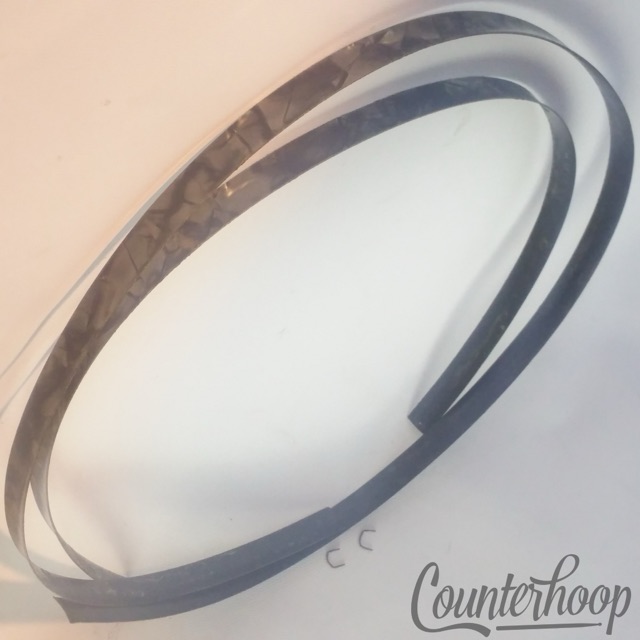 Rogers Black Diamond Pearl BDP Complete 20"Bass Drum Hoop/Rim Inlay Wrap Vintage — main photograph
