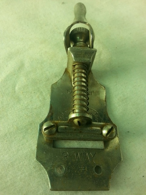 Wilson Bros 3-Way Throw-Off Strainer Snare Drum Tensioner Chicago Vintage 10-20s — main photograph