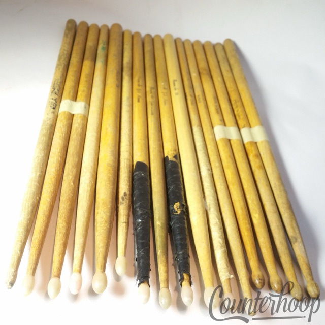 Regal Tip 8 Pairs Drum Sticks Lot - Calato, Jake Hanna 7A, 5B Wood/Nylon-Tip — main photograph