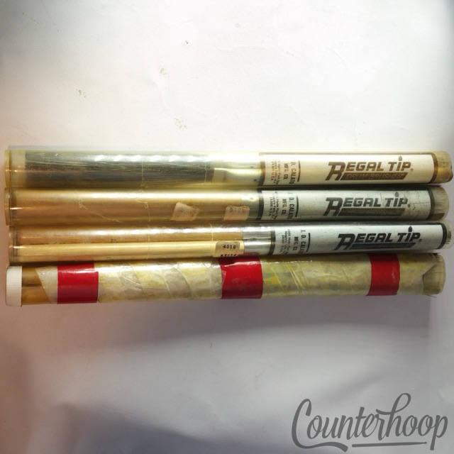 Regal Tip 4x Pairs Wood-Handle Fixed Wire Brushes Jazz Snare Drum Set Stick+Case — main photograph