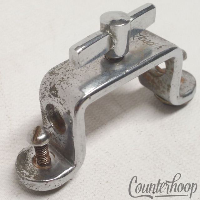 Leedy Floor Tom Leg Mount/Bass Drum Cymbal L-Arm Holder Vintage 30s-40s Nickel* — main photograph