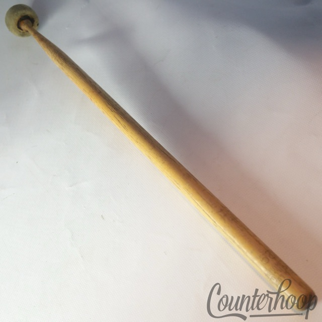 Ludwig & Ludwig #629 Marching Bass Drum Mallet Wood Handle Felt Head Vintage 30s — main photograph