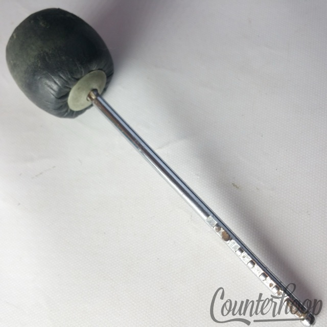 Premier Bass Drum Pedal Beater Chrome Rod Leather Head Vintage 60s UK England — main photograph