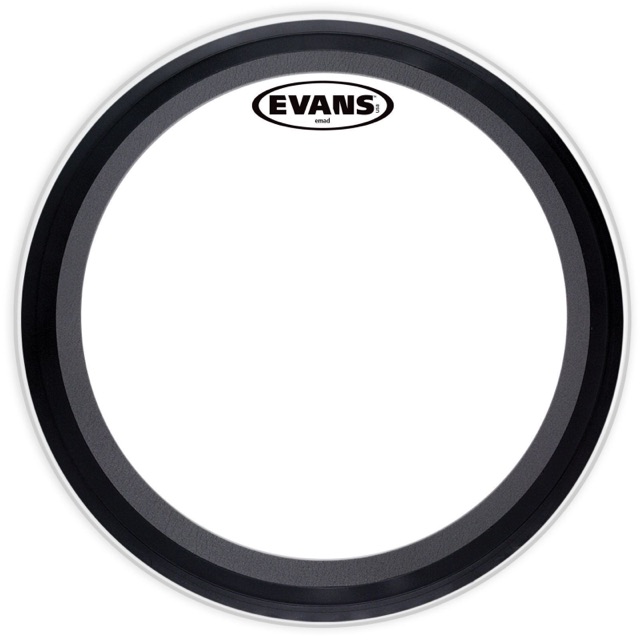 Evans 20" EMAD Coated White Batter Bass Drum Head USA Muffler Ring BD20EMADCW* — main photograph