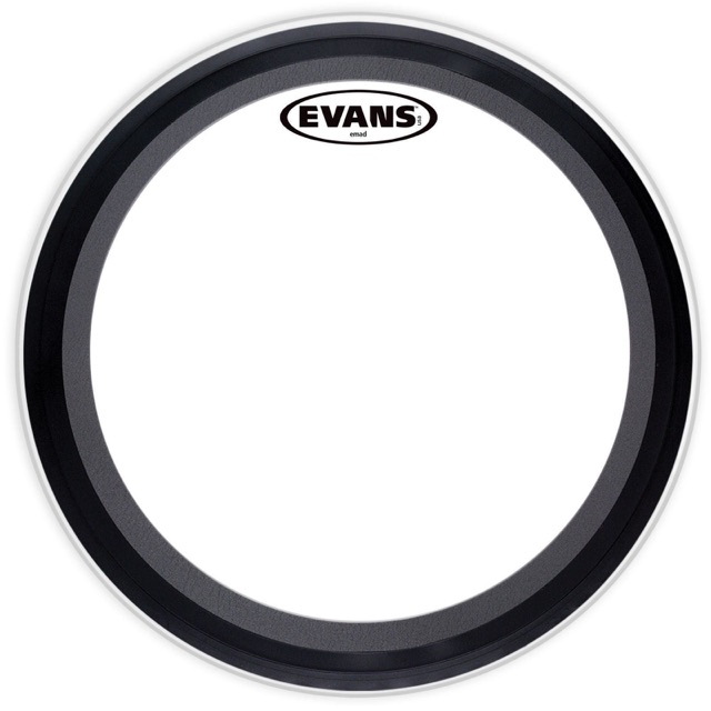 Evans 20" EMAD Coated White Batter Bass Drum Head USA Muffler Ring BD20EMADCW* — main photograph
