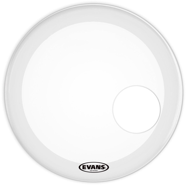Evans 20" EQ3 Coated White Batter/Resonant Bass Drum Head USA BD20RGCW-NP* — main photograph