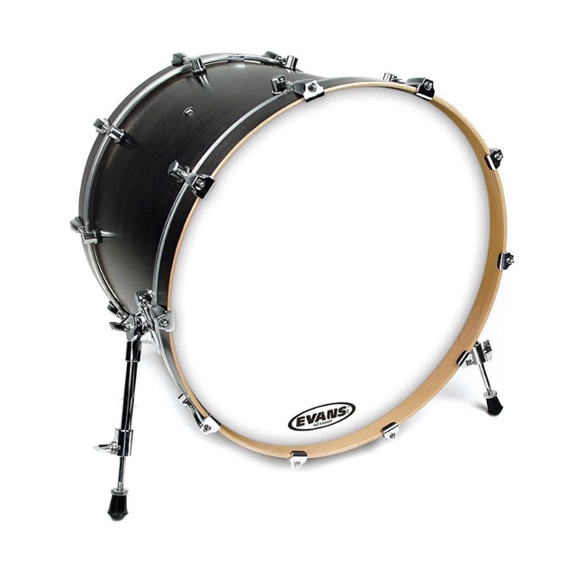 Evans 24" EQ3 Resonant Bass Drum Head Coated Kick No-Port USA BD24RGCW-NP* — main photograph