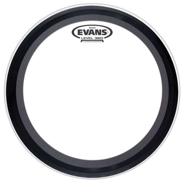 Evans 26" EMAD Batter Bass Drum Head Coated Kick Muffler Ring USA BD26EMADCW* — main photograph