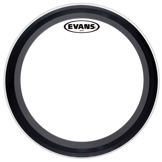 Evans 18" EMAD Batter Coated Bass Drum Head USA Muffler Ring BD18EMADCW* — main photograph