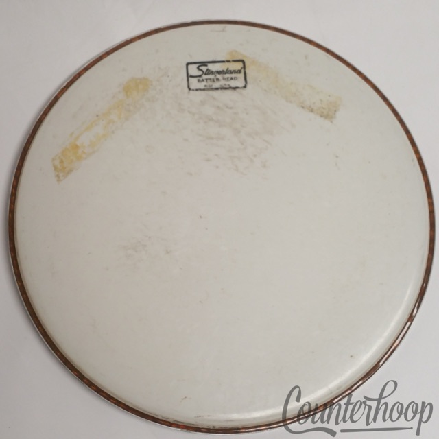 Slingerland 13" Batter Tom Drum Head White Opaque Resonant Vintage 60s USA* — main photograph