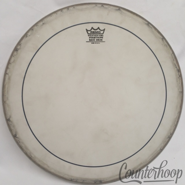 Remo Weather King Pinstripe 18" Bass Drum Head Coated Batter/Resonant — main photograph