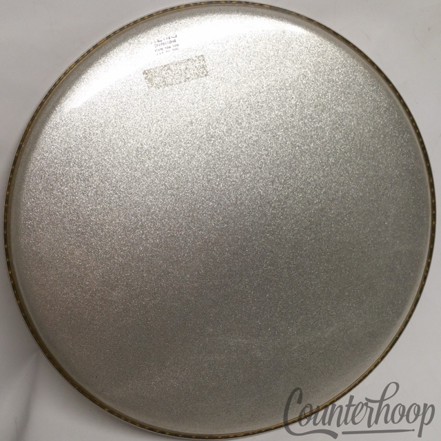 Remo 16"Silver Sparkle Sparkltone Batter Floor Tom Drum Head Plastic Sparkletone — main photograph