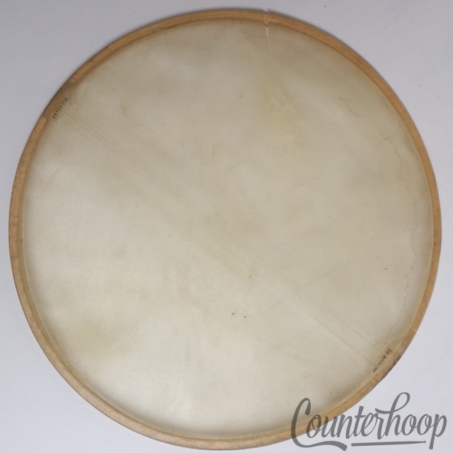 Ludwig 13" Calf Skin Snare Drum Resonant Head Vintage 40s USA Tucked Calfskin* — main photograph