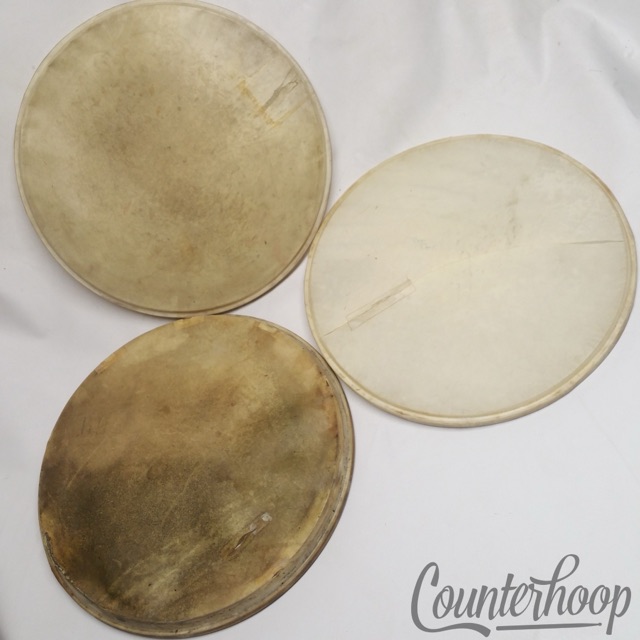 Amrawco Standard 3-14"Calf Skin Snare/Tom Drum Heads Batter Vintage 30s Calfskin — main photograph