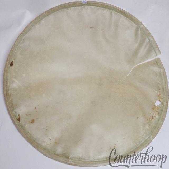Ludwig 25"/18" Timpani Calf Skin Bass Drum Head Retuck Vintage 30s Resonant USA — main photograph