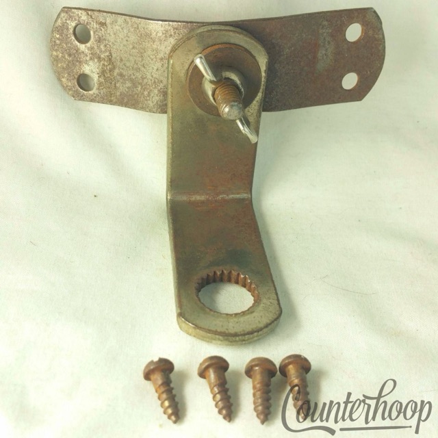 Leedy 4-Hole Tom Mount Bracket Ratchet Part for Clamp-On Nickel Vintage 30s USA* — main photograph
