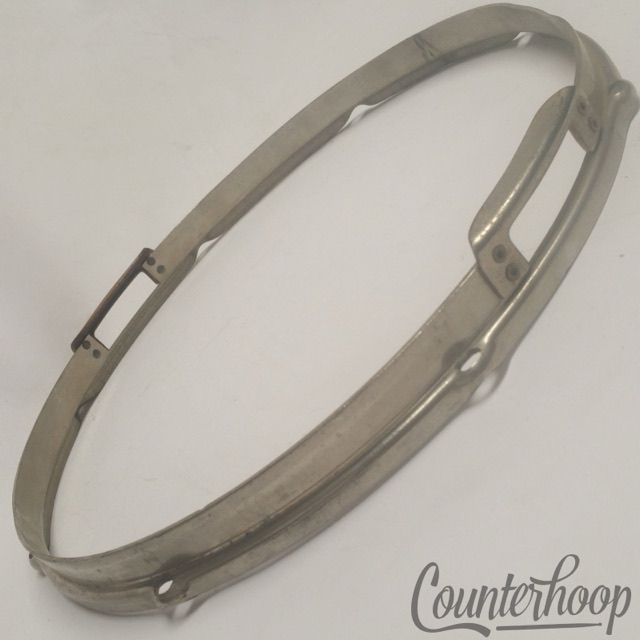 Slingerland 14" Radio King Snare Drum Resonant Rim Brass Hoop NOB Nickel Gates* — main photograph