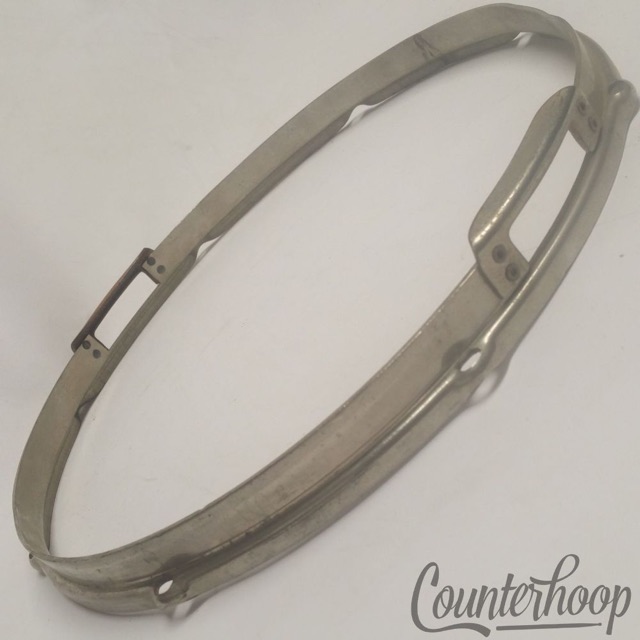 Slingerland 14" Radio King Snare Drum Resonant Rim Brass Hoop NOB Nickel Gates* — main photograph