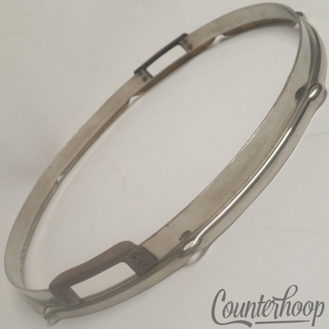 Slingerland 14" Radio King Snare Drum Resonant Rim Brass Hoop NOB Nickel Gates* — main photograph