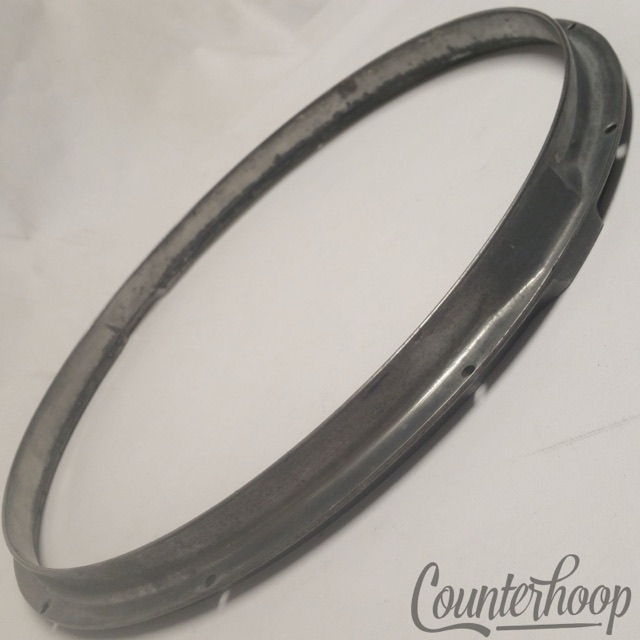Geisler Snare Drum Resonant Rim 10Lug Cast Aluminum Vintage 20s Slingerland Hoop — main photograph