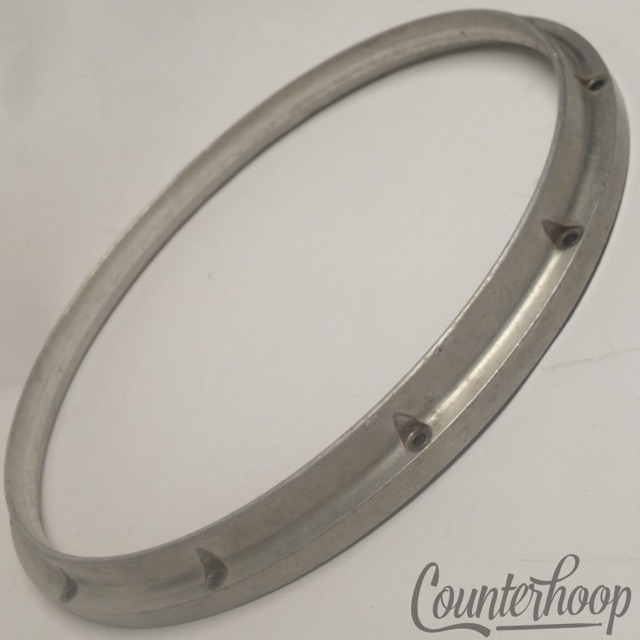 Premier HTS 14"Die-Cat Rim Heavy-Duty Marching Snare Drum Hoop Batter Vintage80s — main photograph