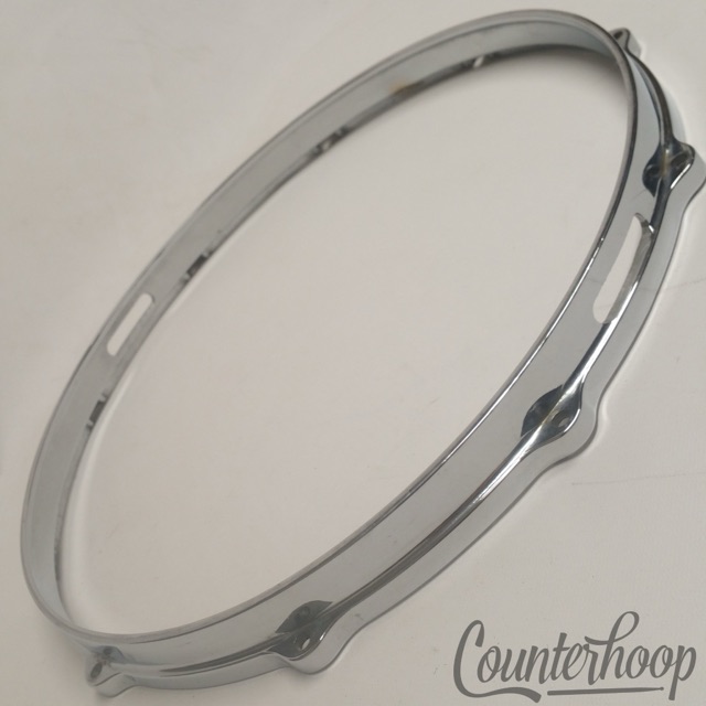 Gretsch 14" Die-Cast Snare Drum Rim 10-Lug Hoop Vintage 70s USA Chrome Brooklyn — main photograph