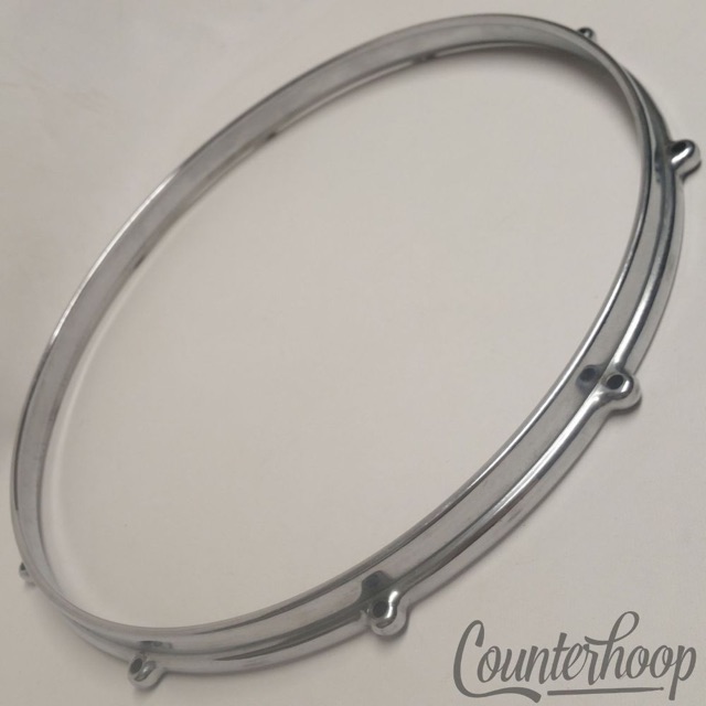Premier Die-Cast Rim Vintage 50s Resonant Chrome Snare Drum Elite Hoop England* — main photograph