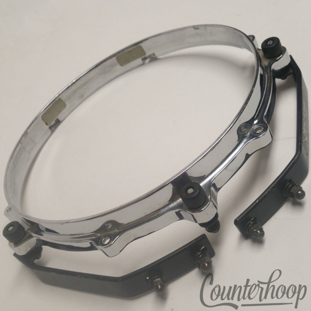 Tama 10" Star-Cast Hoops Tom Drum Rim 6-Lug Batter Hoop Die Chrome Starclassic* — main photograph