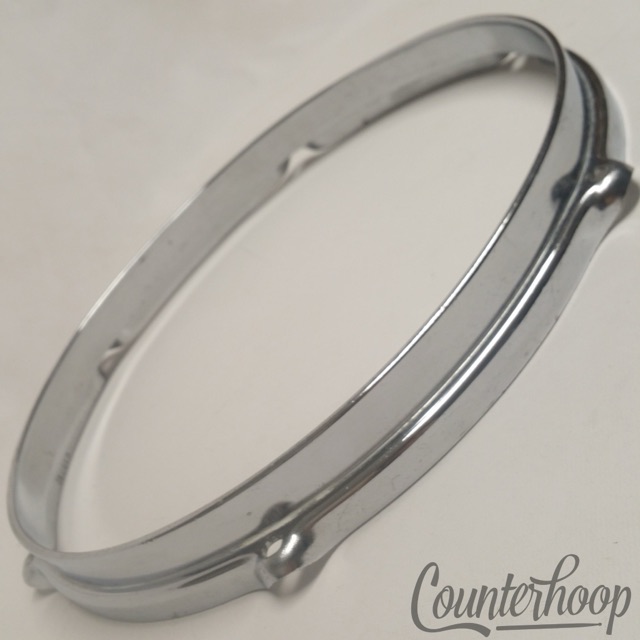 Yamaha 13"Tom Drum Aluminum Triple-Flange Stick-Saver Rim Vintage 80s Hoop Japan — main photograph