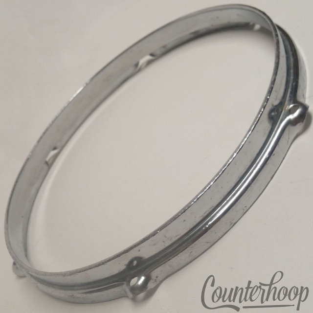 Yamaha 13"Tom Drum Aluminum Triple-Flange Stick-Saver Rim Vintage 80s Japan Hoop — main photograph