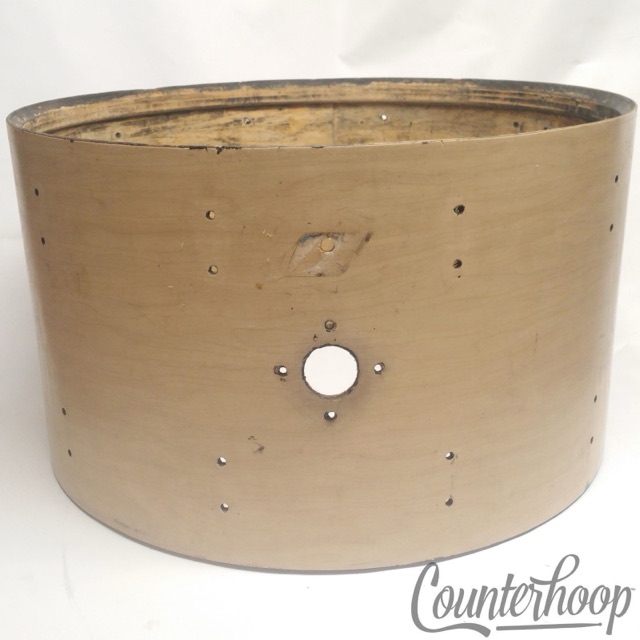 Ludwig 24x14" Bass Drum Shell 70s Vintage Project African Mahogany/Maple Set USA — main photograph