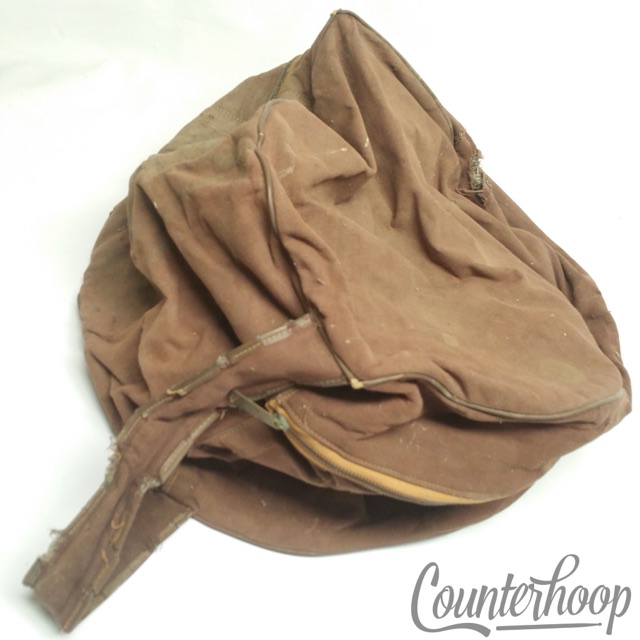 Slingerland 10x14"Canvas Snare/Tom Drum Case Soft Shell Conmar Zipper Vintage40s — main photograph