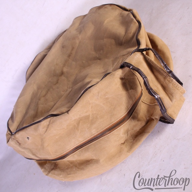 Slingerland 5.5x14" Tan Canvas Fabric Snare Drum Case Soft Shell Covers 50s USA — main photograph