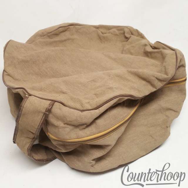 6.5-8 x 15-16" Canvas Fabric Snare Drum Case Soft Shell Covers Vintage 40s USA* — main photograph