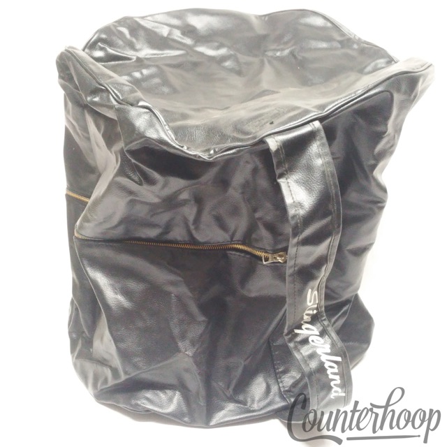 Slingerland 16x16" Floor Tom Drum Leather Case/Bag Vintage 60s-70s Script Logo* — main photograph