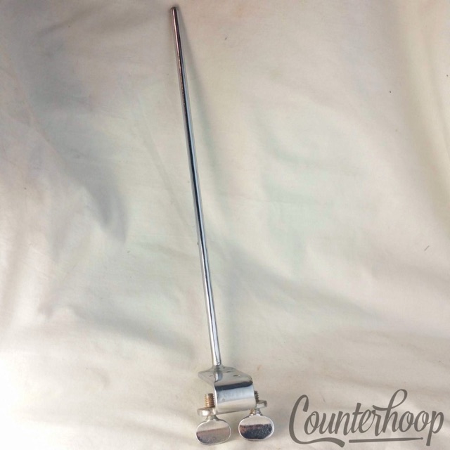 Duplex L-Arm Splash Cymbal Holder Clamp-On Bass Drum Hoop Mount USA Vintage 30s — main photograph