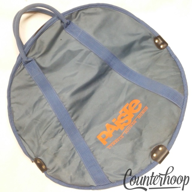 Paiste 20" Cymbals Sounds Gongs Bag Vintage 70s Blue/Orange Swiss Crash/Rides* — main photograph