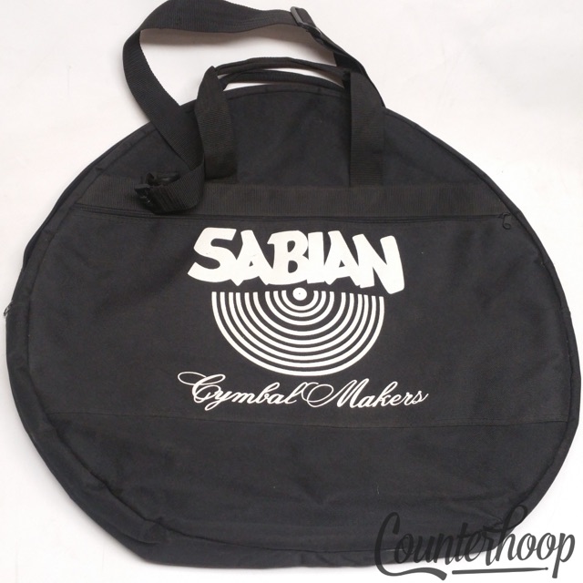 Sabian 22"Cymbal Makers Bag Black Protective Case Crash/Rides+Sticks w/Strap EXC — main photograph