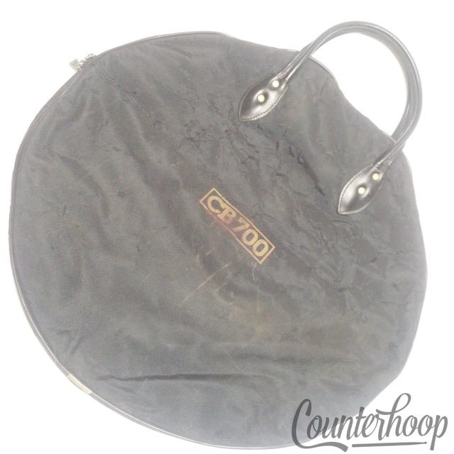 CB700 21-Inch Cymbal Bag Black Case Crash/Rides Red Felt Interior Vintage 80s* — main photograph