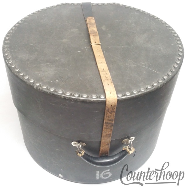 Leedy 18x12-14"Bass Drum/Marching Tom Hard Shell Drum Case Vintage 40s Fiber USA — main photograph