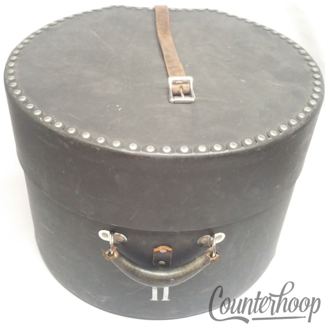 Leedy 12-14x16"Floor Tom Drum Tenor Hard Shell Drum Case Fiber USA Vintage 40s* — main photograph